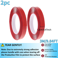 3M Red Film Acrylic Double Sided Tape Strong Adhesive for Phone Screen Repair 6mm/8mm/10mm/12mm 3m L