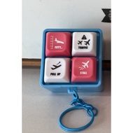 Blue Boeing Warning Sound Simulator Light Keychain