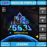 729 Friendship Rubber 563 Legend Medium pimples Rubber Table Tennis Rubber Getah Ping Pong Karet Sem