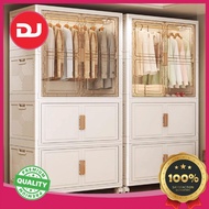 [DJ Home] [HEAVYDUTY] WARDOBES Foldable Storage Cabinet Plastic Storage Cabinets  Household Wardobes
