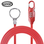 Bicycle Lock With Combination Cable Lock For Mountain Road Bike Helmet Lightweight Multifunction Lug