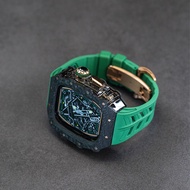 Hualimei Carbon Fiber Watch Case Ultra2 สำหรับ Apple Watch สายนาฬิกา ป้องกันการเปลี่ยนแปลงดีไซน์แบบย