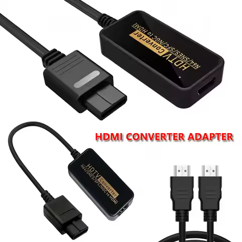 N64 To HD Converter Adapter for Nintend 64 SNES Console Game Cube Plug and Play Restore Game Screen 