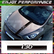 Car Hood Cover Engine Line Letter Sticker  Hyundai I30 i30n Tuning Auto Accessories Sport Bonnet Gra