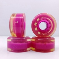 Quad SKATE ROLLER wheels DICE glitter wheels