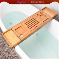 MagiDeal Bath Table Tray Bathtub Rack Multifunctional Soap Dish Tray Holder Tub Organizer for Lavato