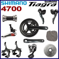 Shimano Tiagra 4700 Groupset 2x10 Speed Road Bike 170/172.5mm 50-34T 52-36T Bike Bicycle Fullset Groupset Shifter Brake Cassette Chain Bottom Bracket Rear Derailleur