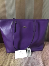 PRELOVED COACH CITY ZIP TOTE BAG AUTHENTIC
