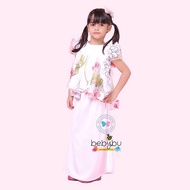 BBD DOLL KURUNG Raya White 3D Red Salmon 🔥 ON SALE 🔥