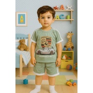 KATUN Boys' Clothing Set 1-7 Years / Boys' Short Sleeve Suit/ Boys' Cotton Clothing Set Porsche F1