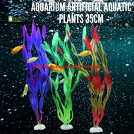 AQUARIUM Artificial Aquatic Plants 35cm Aquarium Decoration Accessories Kit