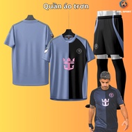 (Vải thun mè) Áo bóng đá CLB Inter Miami xám đen 2025 áo bóng đá in tên số theo yêu cầu ĐHL SPORT