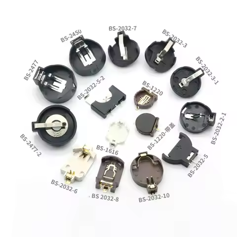 5PCS CR1220 battery holder BS1616 surface mount button type BS-2032 connector CR2450 battery holder 