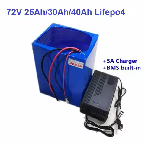 GTK 72V 25Ah 30Ah 40Ah Lifepo4 Lithium battery BMS 24S for 3000W 5000W 6000W EV Reliable Backup Powe