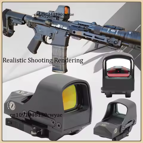 HS510C 3 Multi-Reticle 2 MOA Dot & 65 MOA Circle Open Reflex Optical Sight for Hunting Long Guns - S