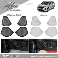 CarRefit Perodua Alza car door speaker frame cover garnish accessories stainless steel