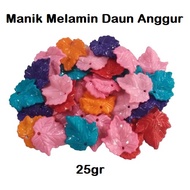 MOTE MELAMIN BEADS WITH GRAPE LEAF MOTIF / LEAF MOTE / LEAF BEADS PRICE /25gr