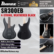 Ibanez SR300EB 4 String Electric Bass Guitar with Active HH Pick up - Weathered Black ( SR300EB-WK /