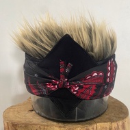Topi Udeng Cowok Keren 2024/Udeng Rambut Palsu Pria/Blangkon Jawa Cowok/Iket Kepala Madura Pria