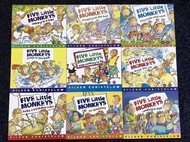 Five Little Monkeys 9 books set,English book for children