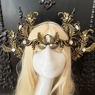 HITAM Black LEAF ETHNIC CROWN Crown Pengantin Crown Cantik
