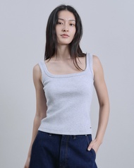 AMR DE SAISON ( AIMER ) - Square Neck Ribbed Tank Top เสื้อกล้ามริบคอเหลี่ยม