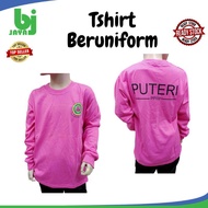 BJJAYA BAJU TSHIRT BERUNIFORM PUTERI ISLAM PPIM / SCHOOL UNIFORM PINK