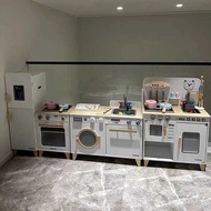 CPC Cooking Simulation Kitchen CE Gas Stove Oven Set Baby Wooden Children Play House Toys