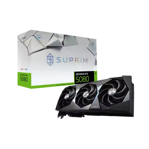 2025 New Released GeForce RTX 5080 16G SUPRIM SOC Gaming Graphics Card GPU RTX 5080 AI Computing Vid