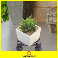 [Perfeclan1] Square Potted Plant Mover Stand with Pallet Trolley Plant Tray Roller Indoor Outdoor Accessory