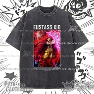 24h Shipping N9THNOVA Washed Black One Piece Anime T-shirt, Retro Casual Daily Wear 8