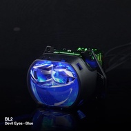 LAMPU BILED DOUBLE LASER NINE LUXIMOS BL2 70 WATT PUTIH 3 INCH DEVIL MERAH / BIRU GARANSI 1 TAHUN