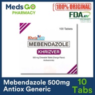 COD Mebendazole 500mg COD 10 Tabs - Antihelmintic for Human (Antiox generic)