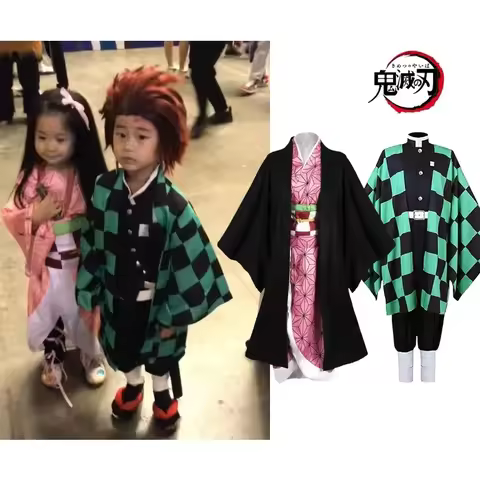 Cosplay Costume Kamado Tanjirou Halloween Costume Anime Convention Anime Costume Family Party Child 