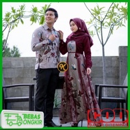 COUPLE GAMIS BATIK MODERN BAJU KEMEJA BATIK GAMIS KOMBINASI TERBARU