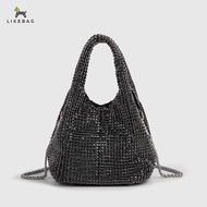 LIKEBAG thời trang thời trang túi xách thời trang ngôi sao sáng kim cương túi cầm tay bling bucket n