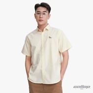 GALLOP : OXFORD CASUAL SHIRT เสื้อเชิ๊ตผู้ชายแขนสั้น สี Light Cream - ครีมอ่อน (GAS26SSX2003)