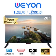 WEYON ทีวี ทีวีจอแบน โทรทัศน์ 19นิ้ว 20นิ้ว 21นิ้ว 24นิ้ว TV จอแบน ราคาถูกๆ LED TV ทีวีจอแบน  Full HD