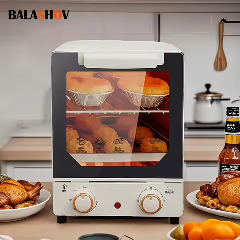 12L Large Capacity Electric Air Fryer Toaster Oven Mechanical Household Kitchen 360° Baking Convecti