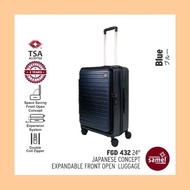 [Ready Stock] HICOOK Samel FGD432 24" Japanese Concept Expandable Anti-Theft Zipper Front Open Lugga