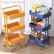 ○✘◄[ WITH FREEGIFT ] 3 Tier Multifunction Trolley Storage Rack Office Shelves Home Kitchen Ikea rak
