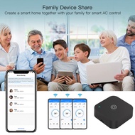 TECHCHIP-Black Tuya WiFi IR Thermostat AC Controller Remote Control Temperature and Humidity Sensor