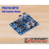 (1 Board) [KIT] TPA3118 SOP28 30W Mono Amplifier Module 30W Power Supply 10-24Vdc