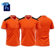 Jersey V Neck Mockup | Mockup Tshirt V Neck Jersey