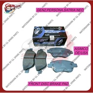 PROTON GEN2 PERSONA OLD SATRIA NEO FRONT DISC BRAKE PAD (ASIMCO/USA)