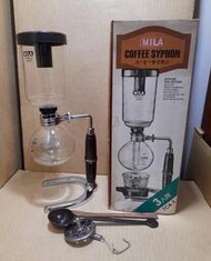 日本 MILA  TCA-3 咖啡器虹吸壺- 3人份-缺酒精燈 