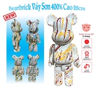 Bearbrick, Bearbrick Statue Paint Splash, 400% Violent Bear 28cm High