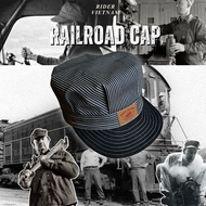 Denim/Canvas Railroad Engineer Cap Workwear Style - RIDER VIETNAM