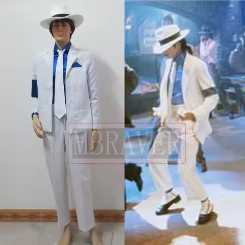Michael Jackson Smooth Criminal Suit Michael Jackson Cosplay Costume