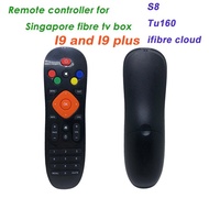 2 pcs Replcement remote controller for Singapore fibre tv box S8  Tu160  ifibre cloud  I9  I9plus